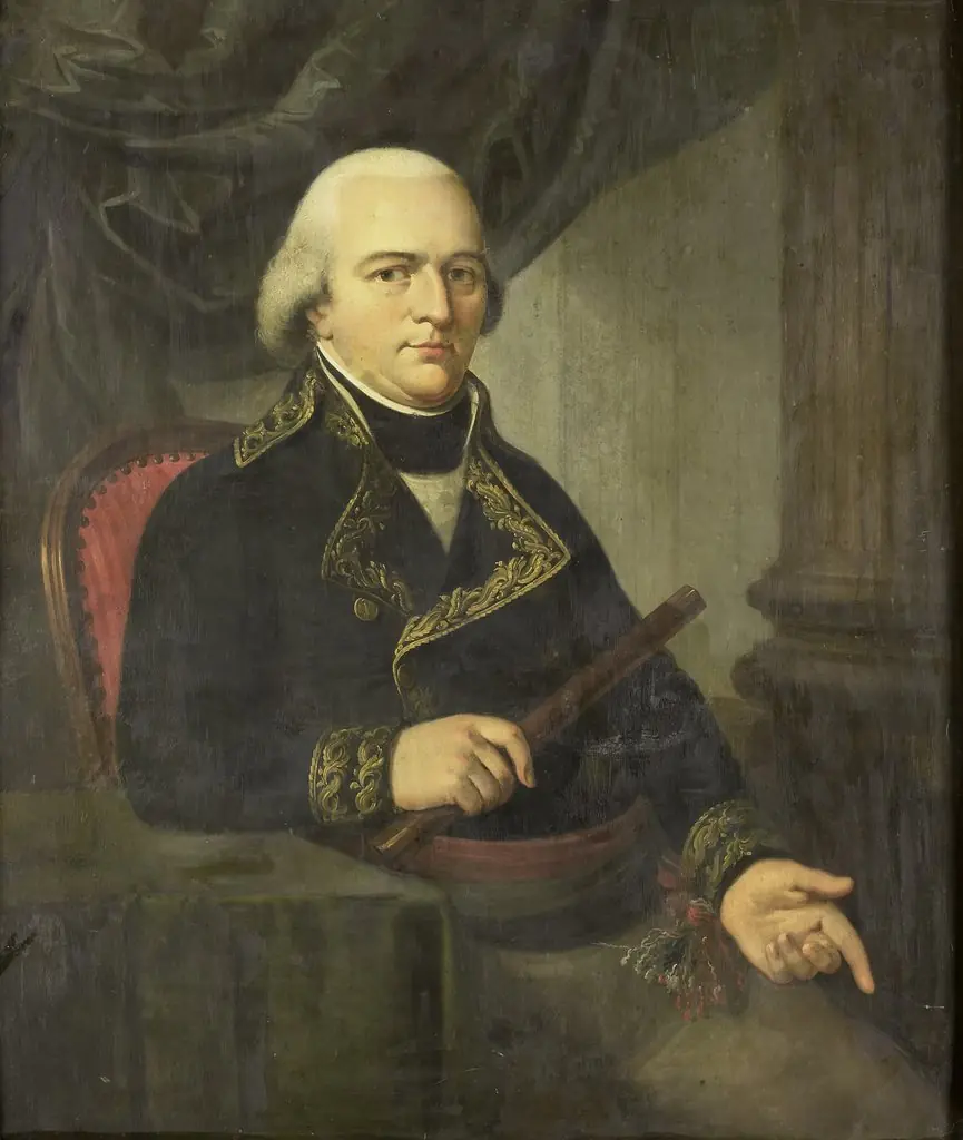 Portrait of Pieter Gerardus van Overstraten, Governor-General of the Dutch East Indies, by Adriaan de Lelie, 1811