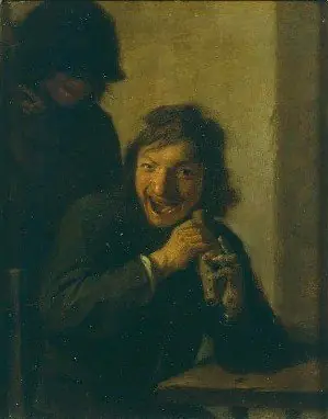 Flute player, by Adriaen Brouwer