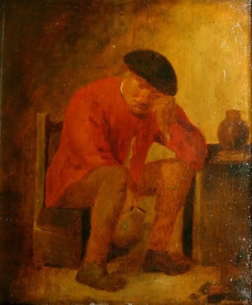 Țăran turmentat, by Adriaen Brouwer, unspecified