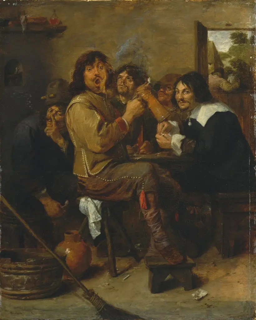 The Smokers by Adriaen Brouwer