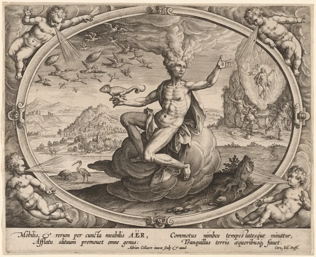 Aër (Air), by Adriaen Collaert, ink, 1587