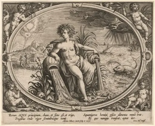 Aqua (Water), by Adriaen Collaert