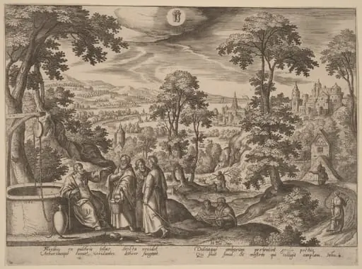 Christ and the Woman of Samaria, by Adriaen Collaert