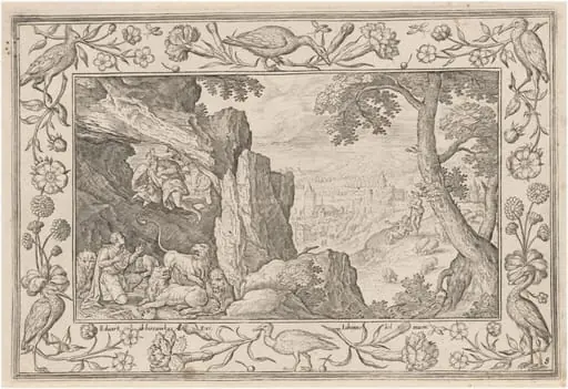 Daniel in the Lion’s Den, by Adriaen Collaert