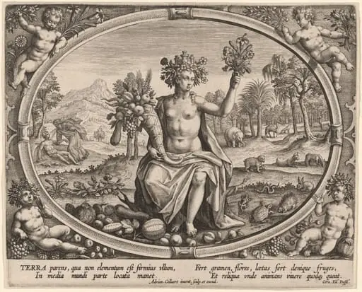 Terra (Earth), by Adriaen Collaert