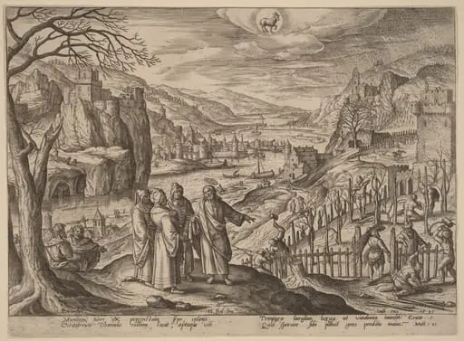 The Parable of the Two Sons and the Unjust Husbandmen, by Adriaen Collaert