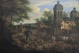 Volksbelustigung, by Adriaen Frans Boudewyns, unspecified, 1689