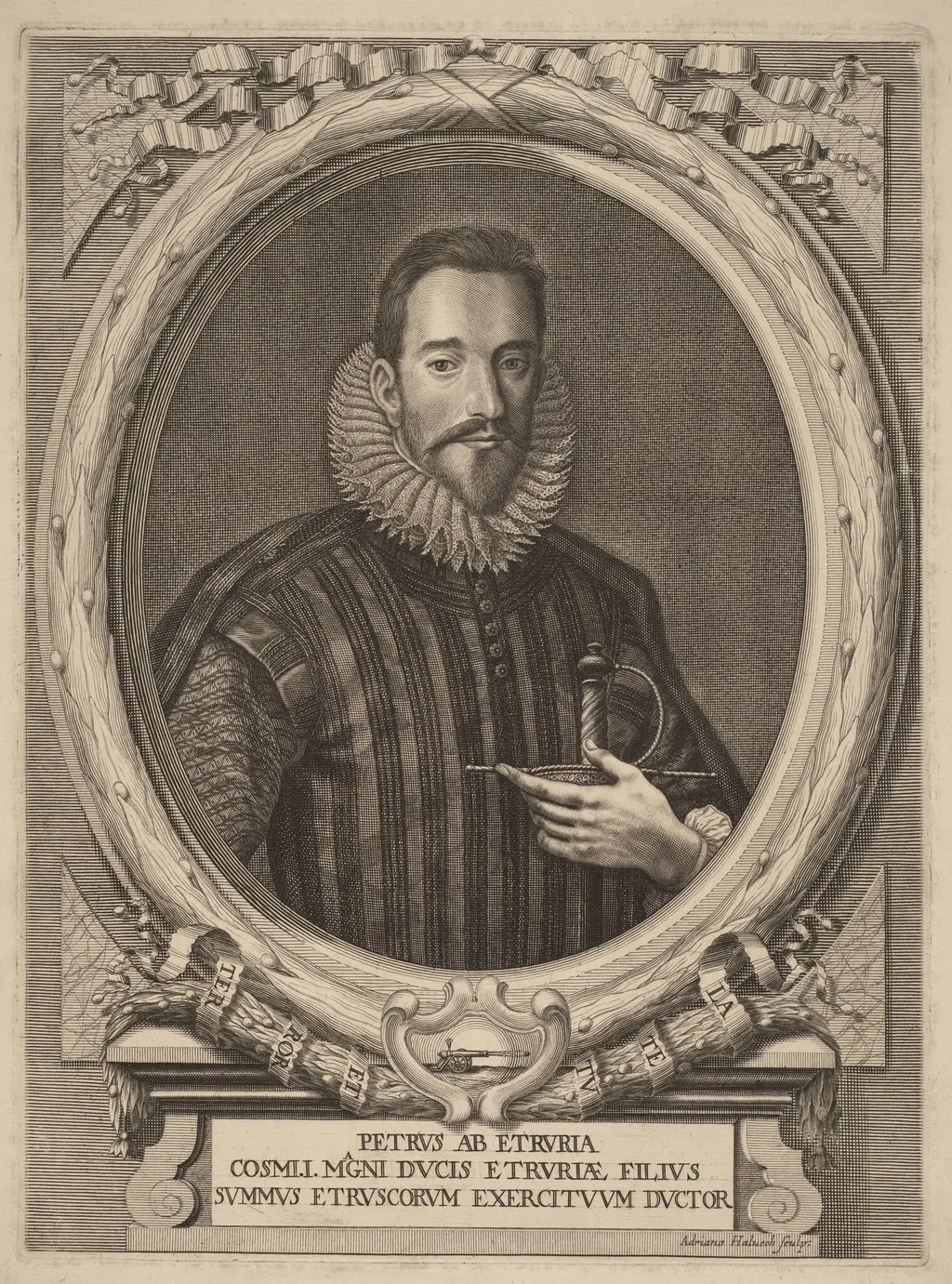 Don Pietro dei Medici, by Adriaen Haelwegh, ink, 1691