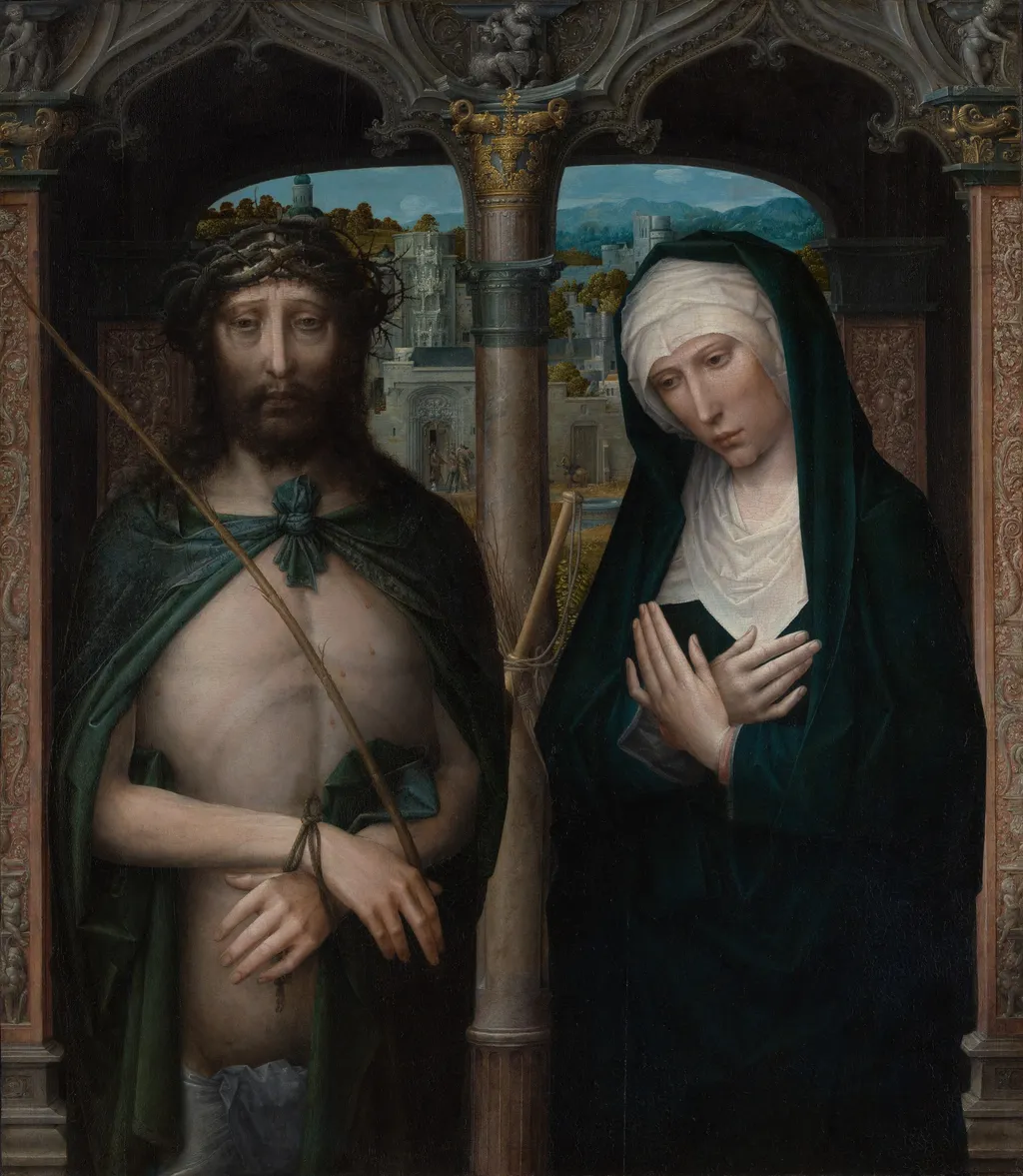 Christ Crowned with Thorns (Ecce Homo), and the Mourning Virgin