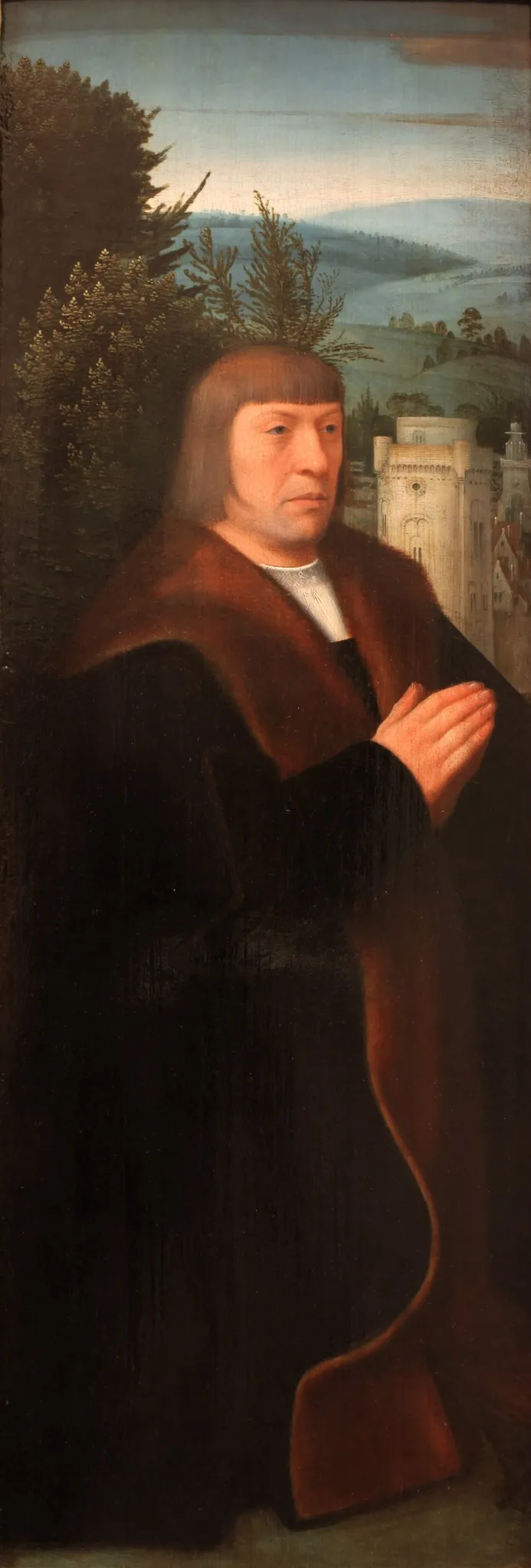 Portrait of a donor, by Adriaen Isenbrandt, oil, 1525