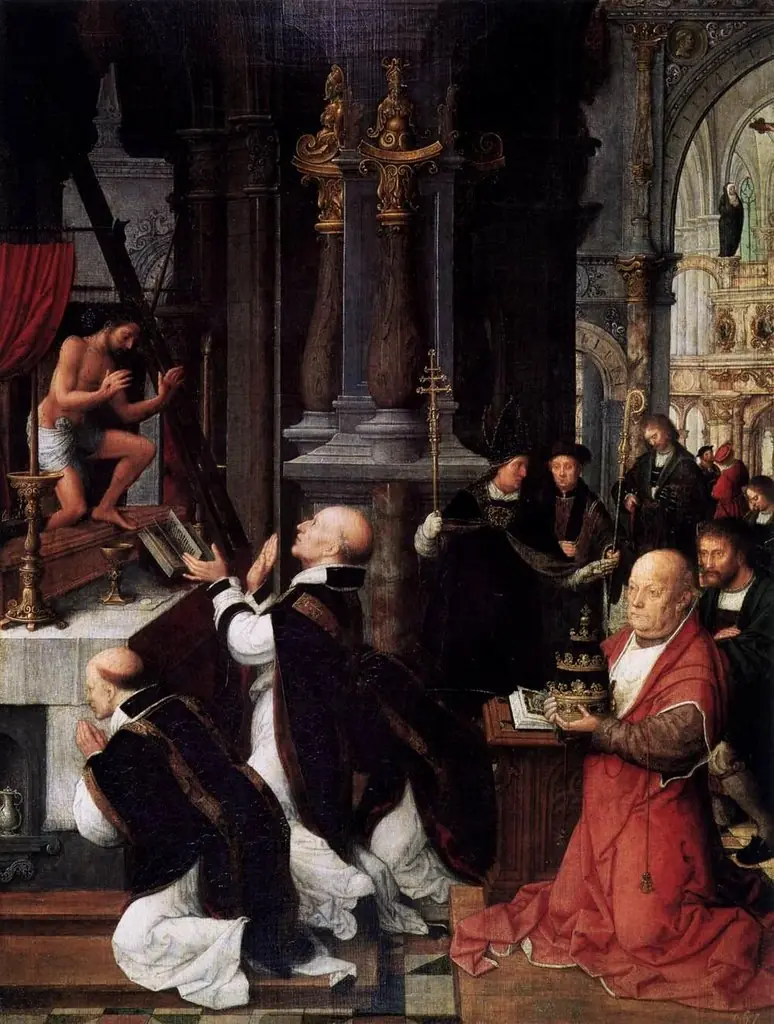 The Mass of Saint Gregory, by Adriaen Isenbrandt