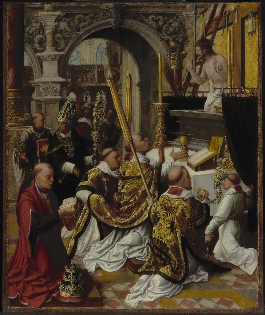 The Mass of Saint Gregory the Great, by Adriaen Isenbrandt