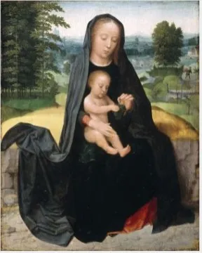 The Rest on the Flight into Egypt, by Adriaen Isenbrandt, unspecified, 1530