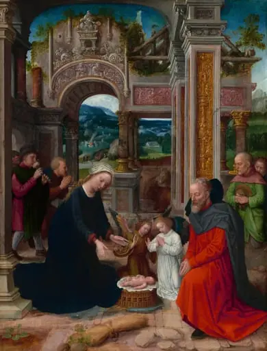 The Adoration of the Shepherds, by Adriaen Isenbrant
