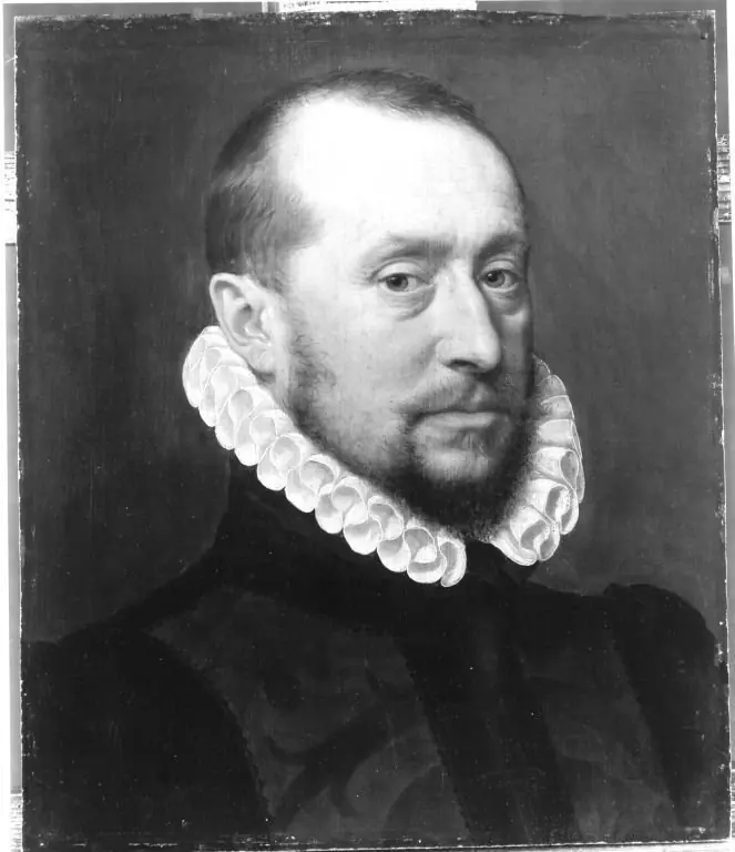 Brustbild eines braunbärtigen Mannes, by Adriaen Thomasz. Key