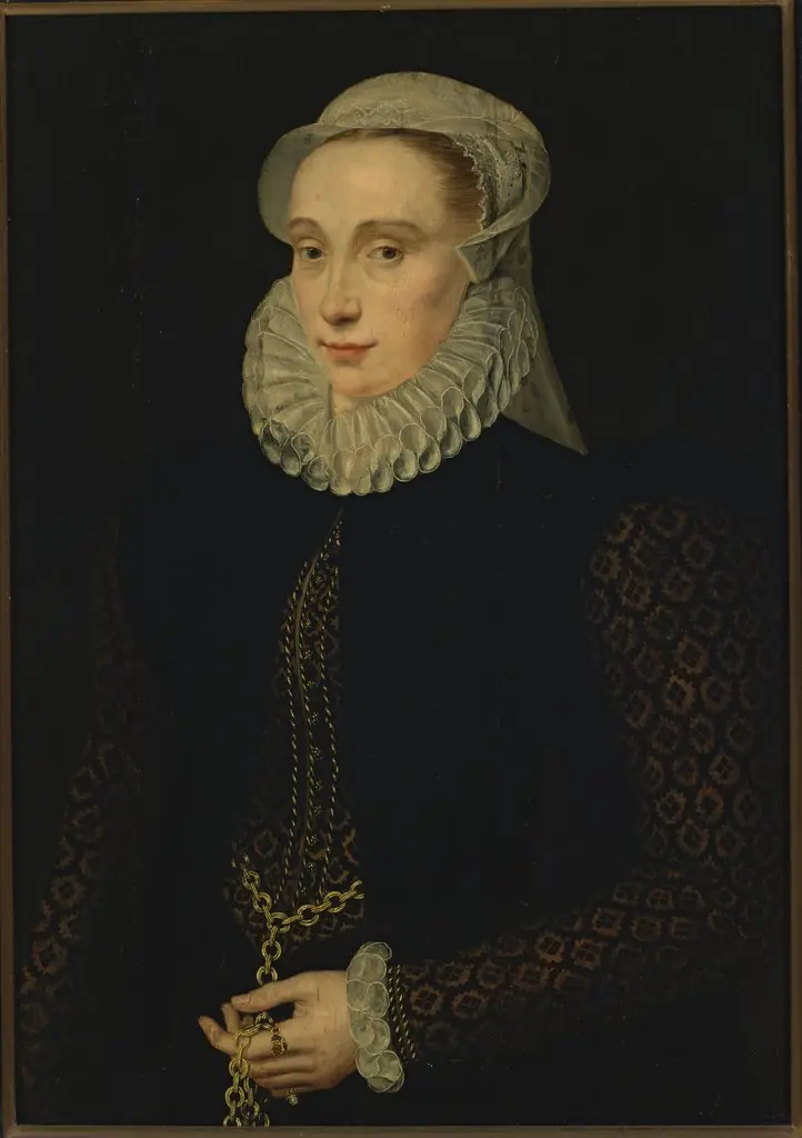 Portrait of a lady, by Adriaen Thomasz. Key