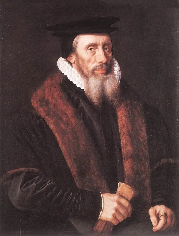 Portrait of a Man, by Adriaen Thomasz. Key