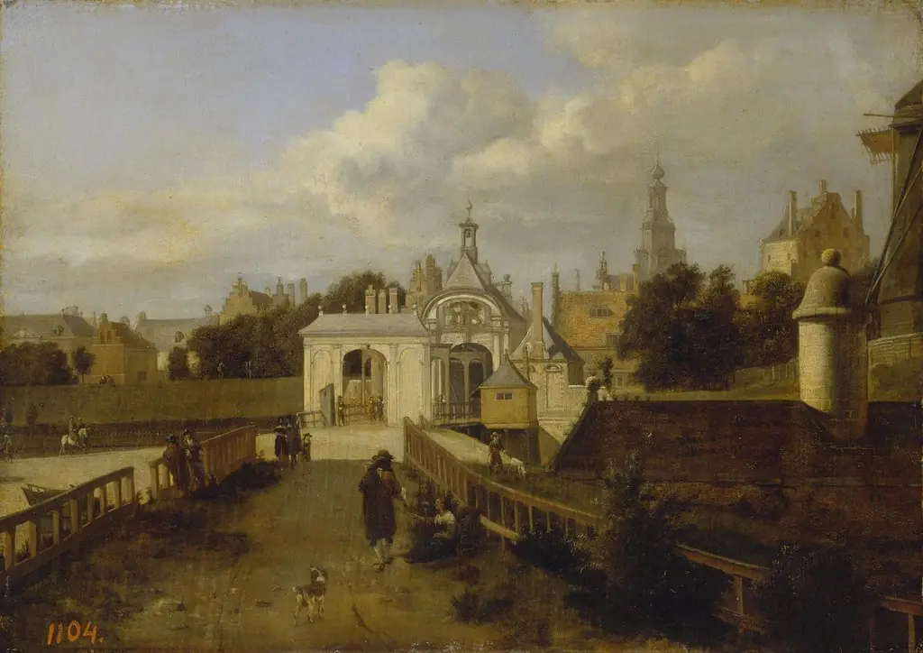St Antony Gates in Amsterdam, by Adriaen van de Velde