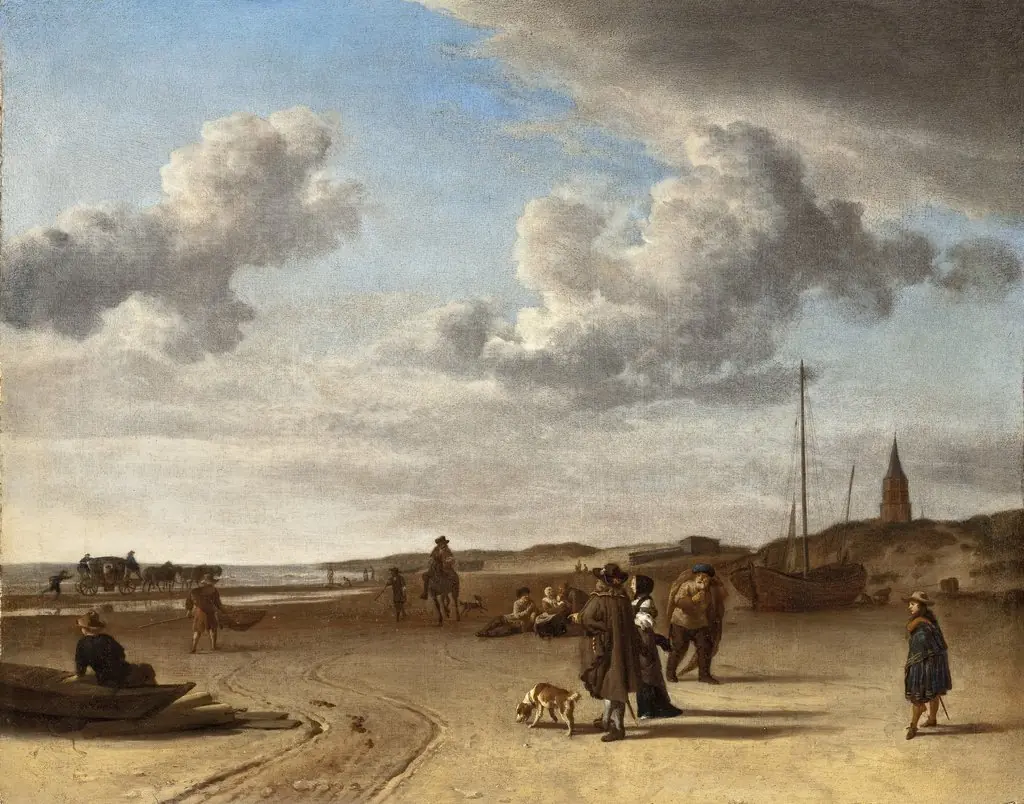 The Beach at Scheveningen, by Adriaen van de Velde