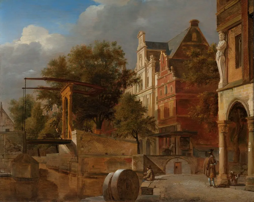 The drawbridge, by Adriaen van de Velde