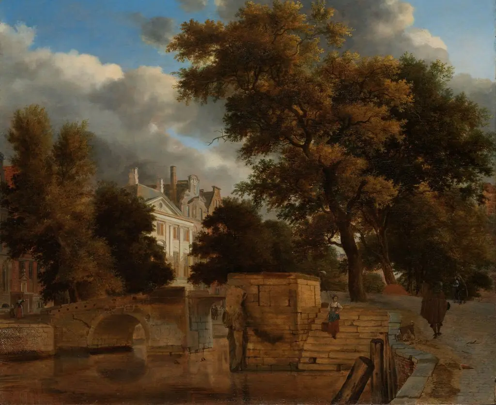 The stone bridge, by Adriaen van de Velde
