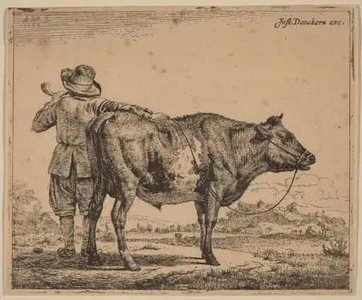 Young Herdsman with a Bull, by Adriaen van de Velde