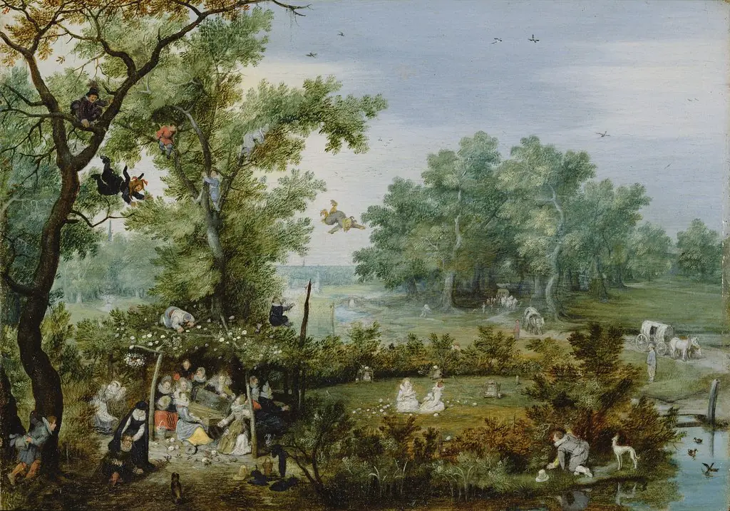 A Merry Company in an Arbor, by Adriaen van de Venne