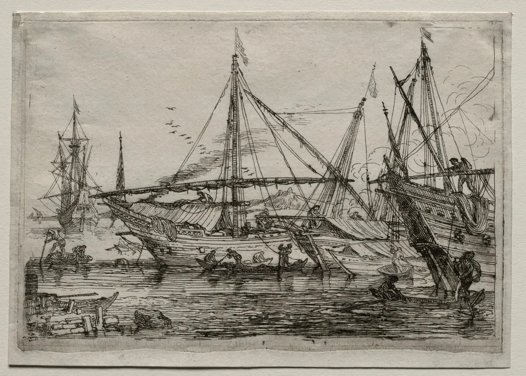A Mediterranean Harbor, by Adriaen van der Cabel, 1604