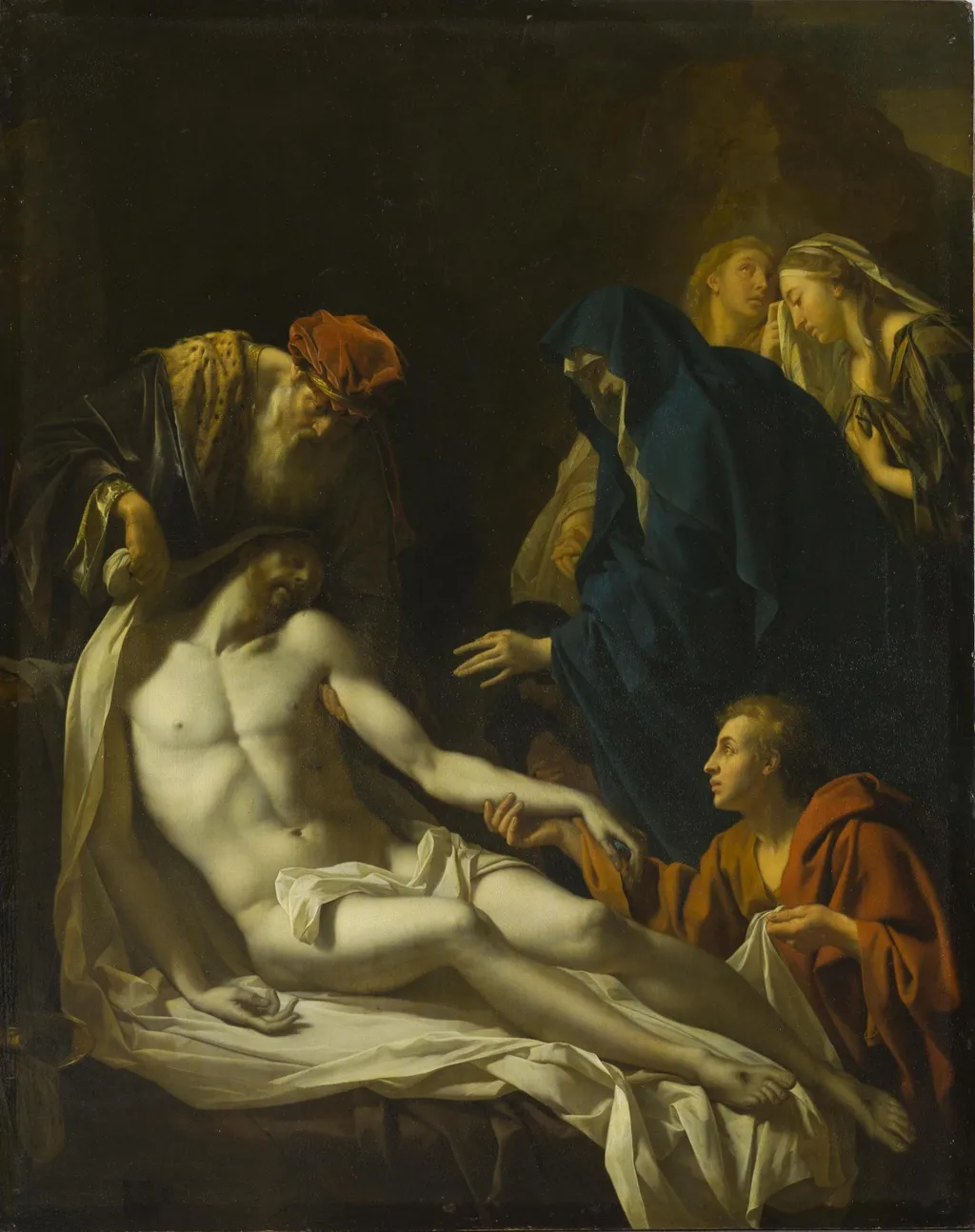 Entombment, by Adriaen van der Werff, oil, 1703