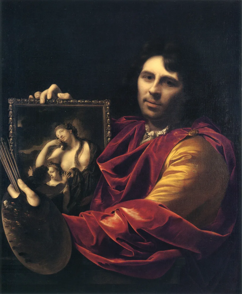 Self-portrait, by Adriaen van der Werff, oil, 1699