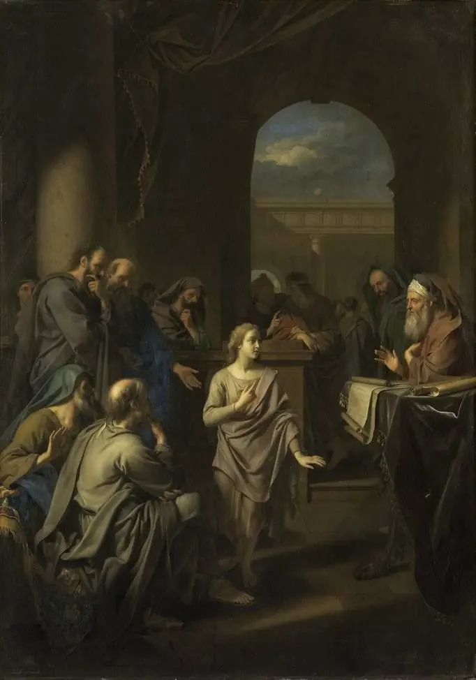 The 12-year-old Jesus in the Temple, by Adriaen van der Werff