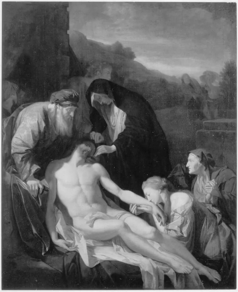 The burial of Christ, by Adriaen van der Werff