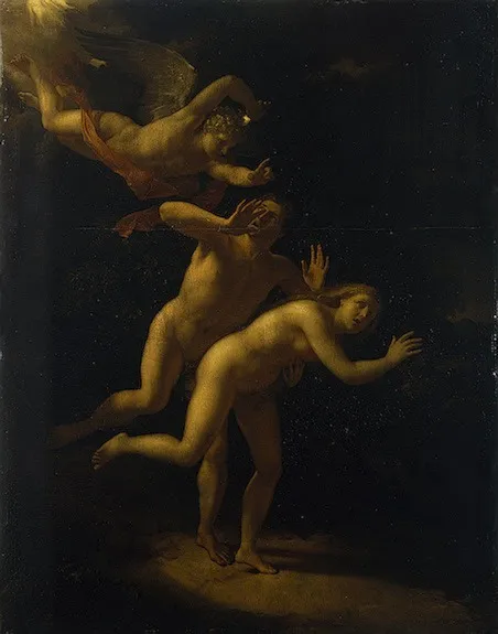 The Expulsion, by Adriaen van der Werff, oil, 1700