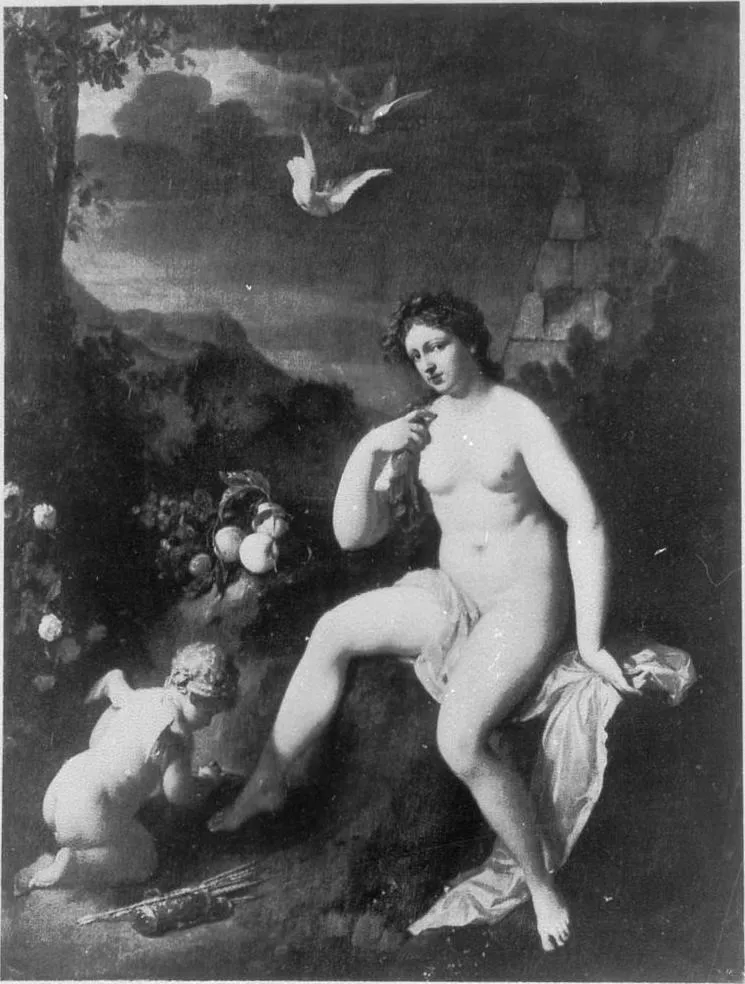 Venus and Cupid, by Adriaen van der Werff, oil, 1700