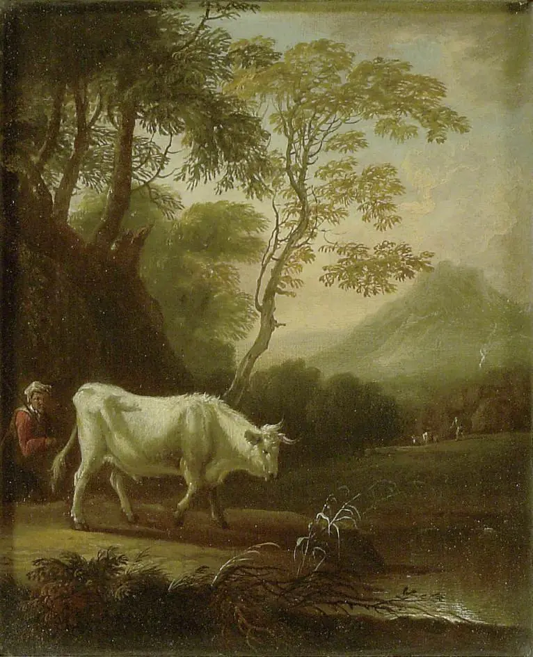 Landscape with a Bull, by Adriaen van Diest