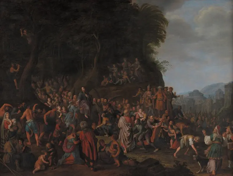 Christ's Entry into Jerusalem, by Adriaen van Nieulandt the younger