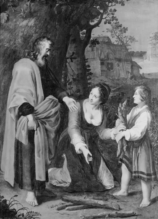 The Prophet Elisha and the Shunamite Woman, by Adriaen van Nieulandt the younger