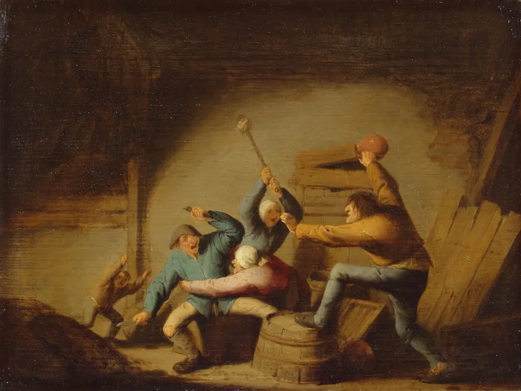 Brawl, by Adriaen van Ostade