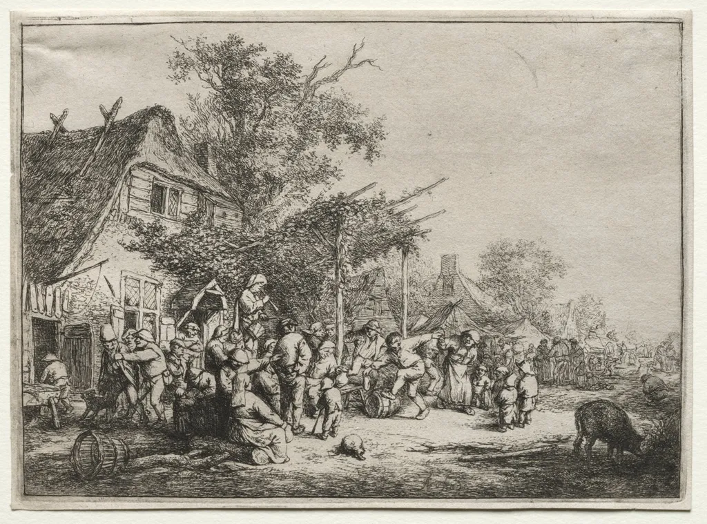 Festival Under the Trellis, by Adriaen van Ostade, 1653