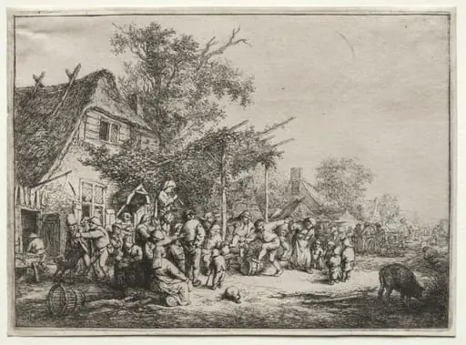 Festival Under the Trellis, by Adriaen van Ostade