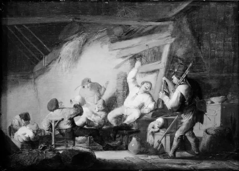 Making Merry in a Farm Cottage, by Adriaen van Ostade