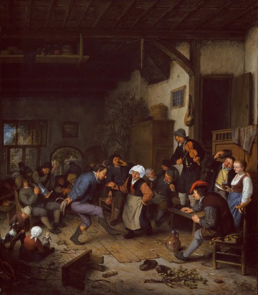 Merrymakers in an Inn, by Adriaen van Ostade