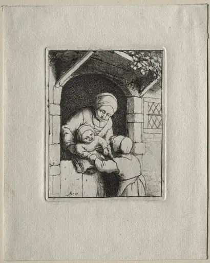 Mother and Two Children, by Adriaen van Ostade