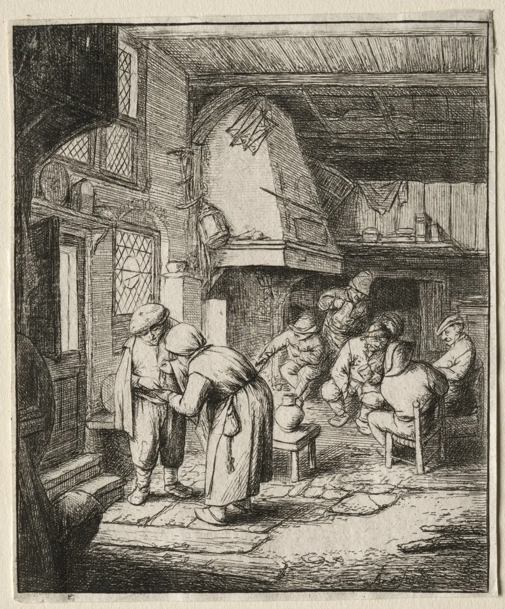 Peasant Settling his Debt, by Adriaen van Ostade, 1650