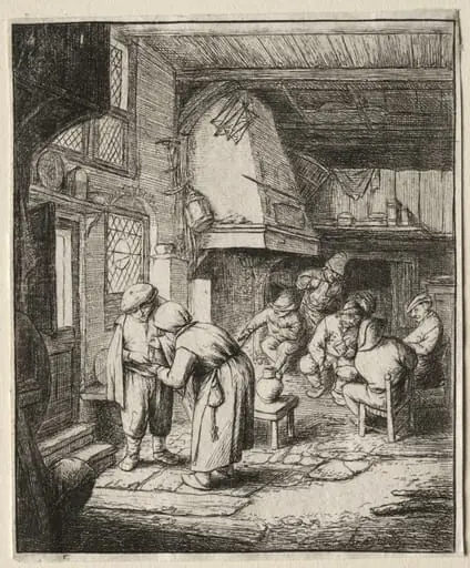 Peasant Settling his Debt, by Adriaen van Ostade