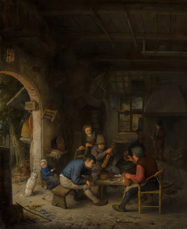 Peasants in an inn