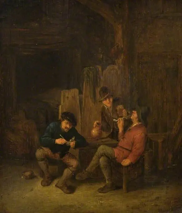 Peasants smoking, by Adriaen van Ostade