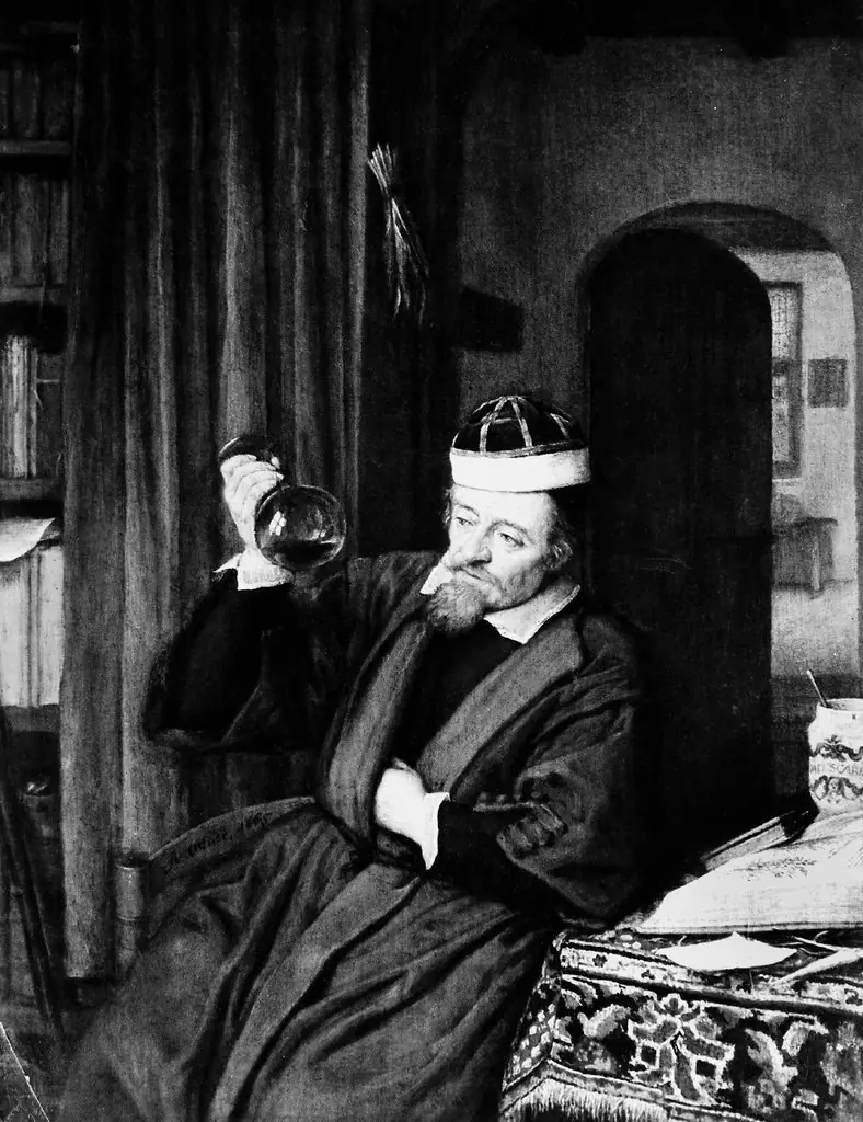 Physician examining his own urine and feeling his heart-beat, by Adriaen van Ostade