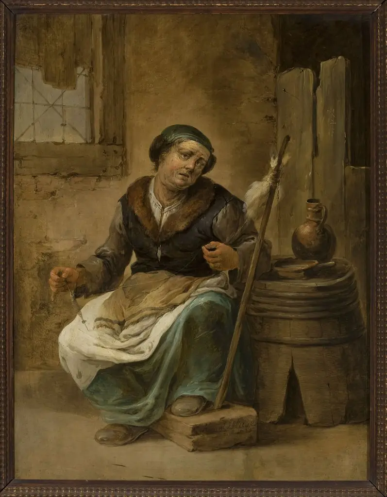 Spinner, by Adriaen van Ostade