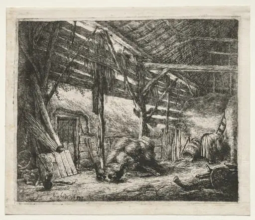 The Barn, by Adriaen van Ostade